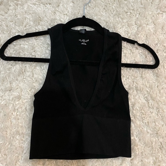 Urban Outfitters Tops - Urban Outfitters Out From Under Seamless Plunging Bra Top In Black Size S